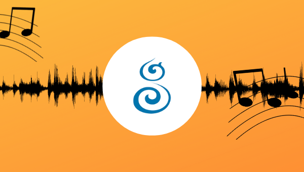 bilde av glogerfestspillene logoen med musikknoter rundt