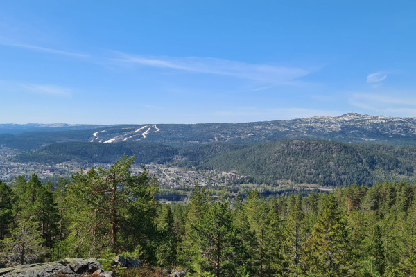 bilde av kongsberg på avstand